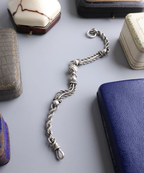 c.1880–1910 UK Albertina Chain Bracelet / Sterling Silver