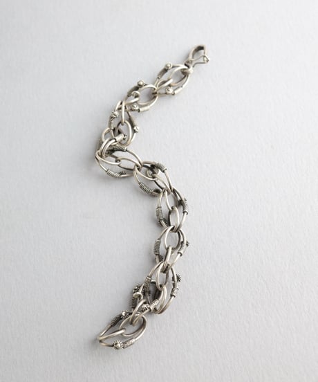 Floral Wirework Bracelet / Silver 800