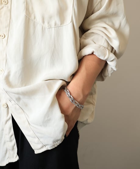 Modern Braided Bracelet / Silver 835