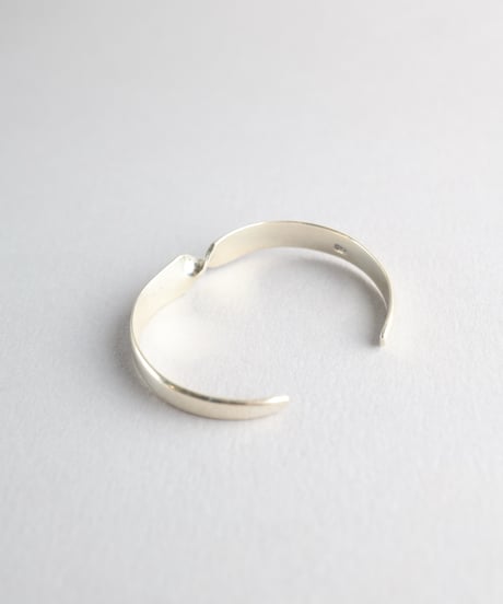 Modernist Twist Cuff Bracelet / Silver 925