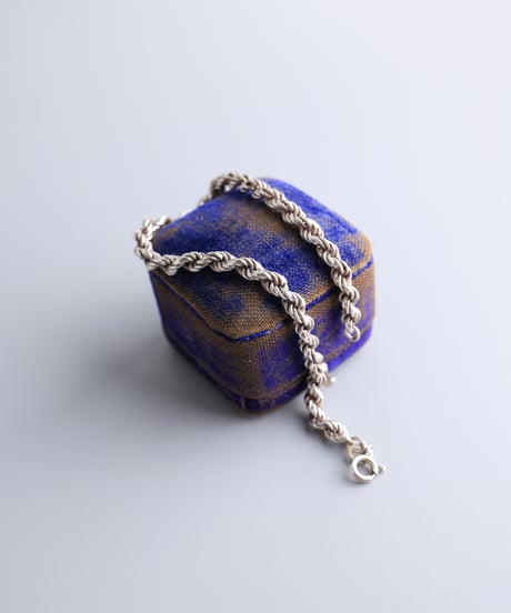 Twisted Rope Chain Bracelet / Silver 925