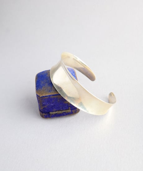 c.1960 Hermann Siersbøl Concave Cuff Bracelet / Sterling Silver