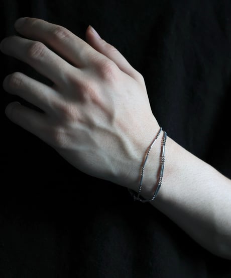 Triple Strand Bar Link Bracelet / Silver 925