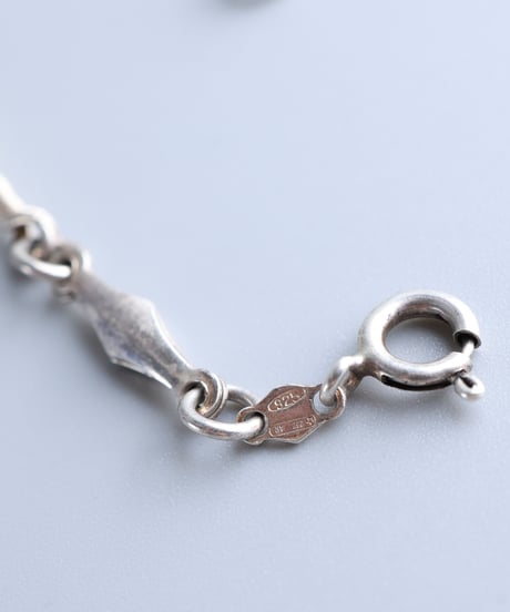 c.1970 Italy Mixed Link Bracelet / Silver 925