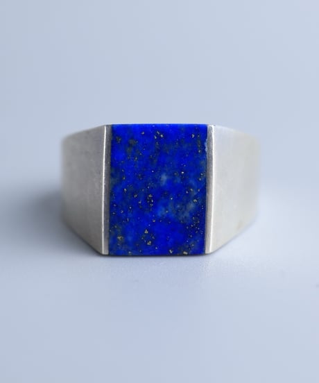 Lapis Lazuli Signet Ring / Silver 925