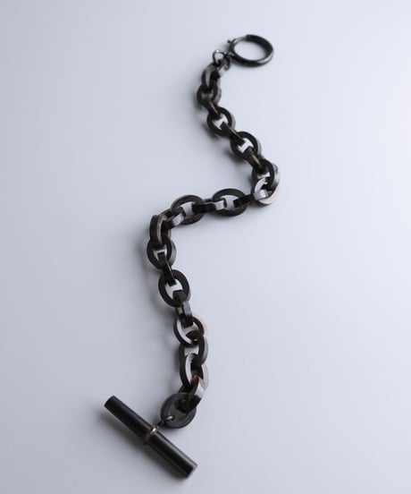 c.1860–80 France Vulcanite Watch Chain Bracelet
