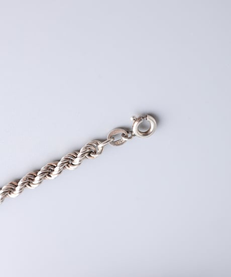 Twisted Rope Chain Bracelet / Silver 925