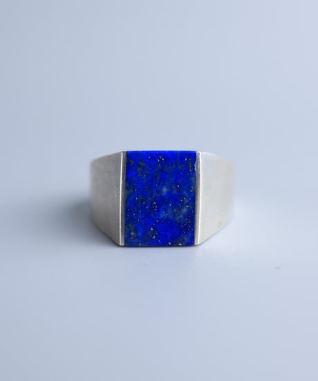 Lapis Lazuli Signet Ring / Silver 925