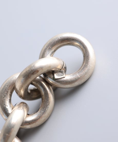 c.1960 Germany Round Link Chain Bracelet / Silver 835