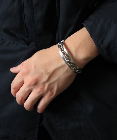 1978 England Birmingham /Chain Detail Bangle / Silver 925