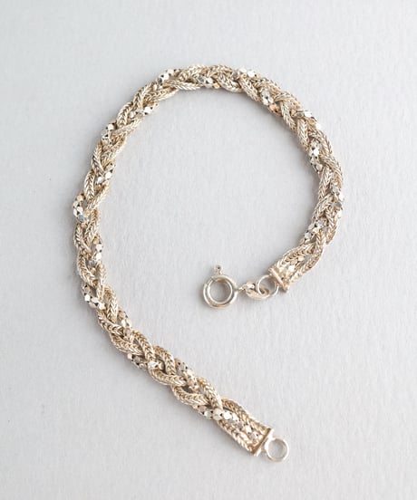 Mixed Chain Braid Bracelet / Silver 925