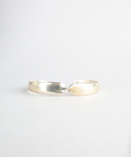 Modernist Twist Cuff Bracelet / Silver 925