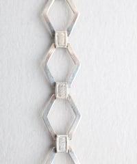 Hexagonal Link Bracelet / Silver 800