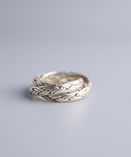 Braided Triple Ring / Silver 925