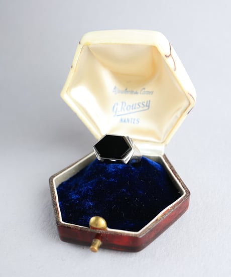 Neo Deco Onyx Ring / Silver 925
