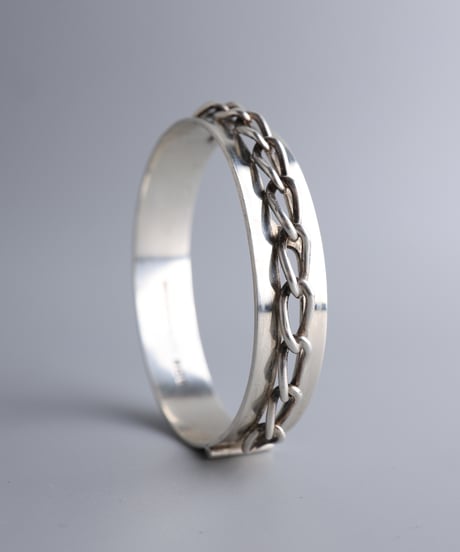 1978 England Birmingham /Chain Detail Bangle / Silver 925