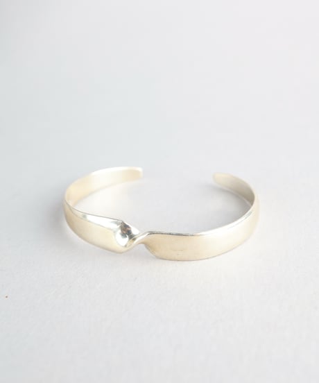 Modernist Twist Cuff Bracelet / Silver 925