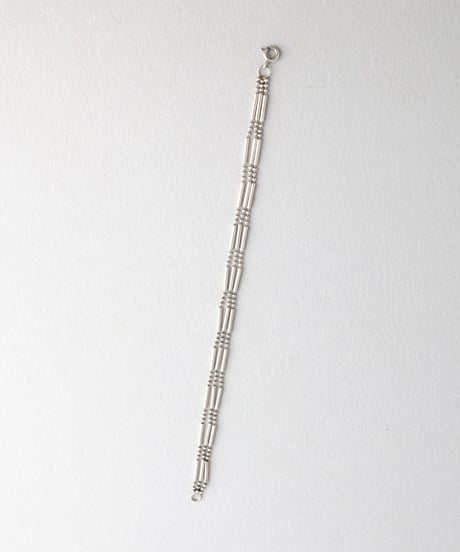 Triple Strand Bar Link Bracelet / Silver 925