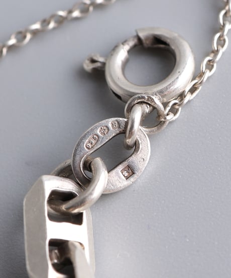 1976 London Import Geometric Anchor Chain Bracelet / Silver 925