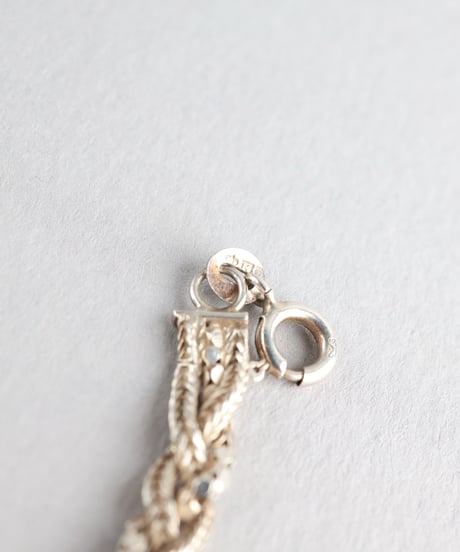 Mixed Chain Braid Bracelet / Silver 925