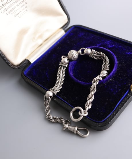 c.1880–1910 UK Albertina Chain Bracelet / Sterling Silver