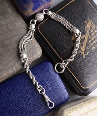 c.1880–1910 UK Albertina Chain Bracelet / Sterling Silver