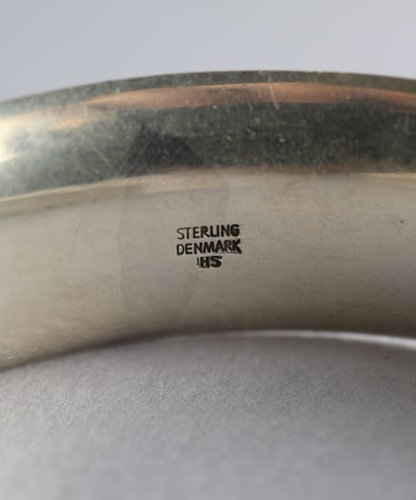 c.1960 Hermann Siersbøl Concave Cuff Bracelet / Sterling Silver