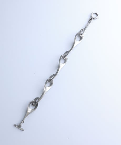 c.1960 Denmark Lysgaard Design Brutalist Modernist Bracelet / Pewter
