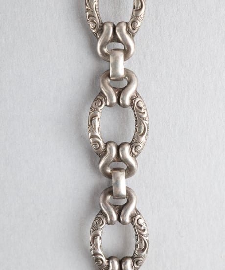 c.1920 Germany Scroll Link Bracelet / Silver 835