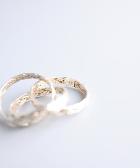 Braided Triple Ring / Silver 925