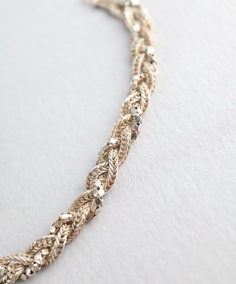 Mixed Chain Braid Bracelet / Silver 925