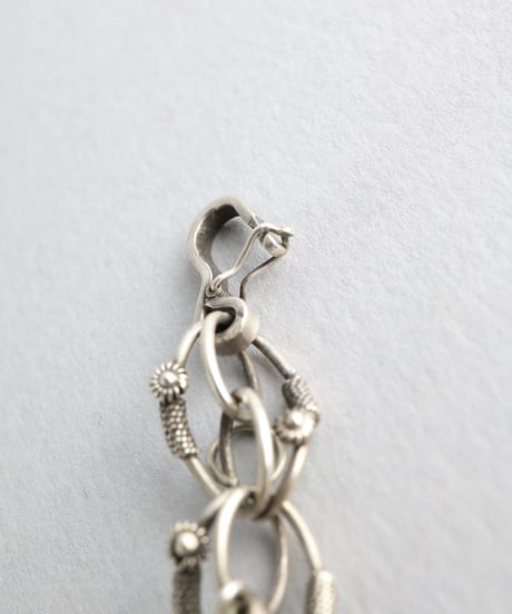 Floral Wirework Bracelet / Silver 800