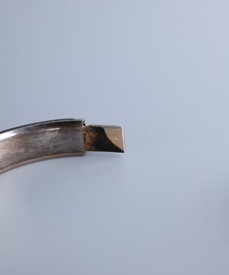 c.1900 Austria-Hungary Black Enamel Bangle by Georg Adam Scheid / Silver 800