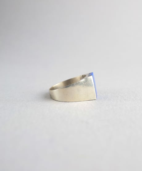 Lapis Lazuli Signet Ring / Silver 925