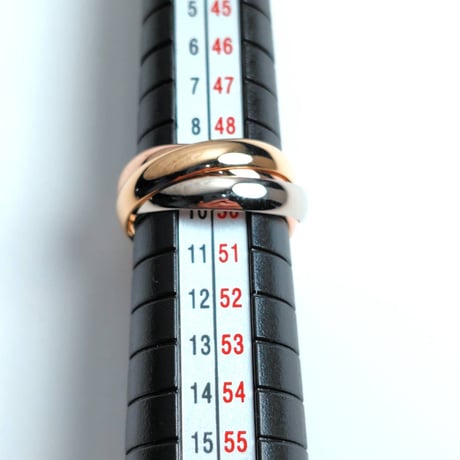 Cartier カルティエ トリニティリング 18K 750 サイズ49 3連リング ゴールド