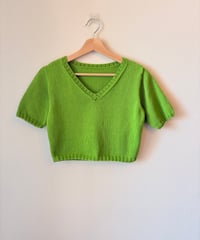 【Pattern】V-Cropped Knit