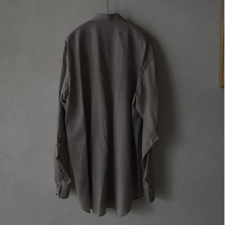 <BISOWN> SZ BOIL COTTON WESTERN SHIRTS -BROWN HOUNDTOOTH