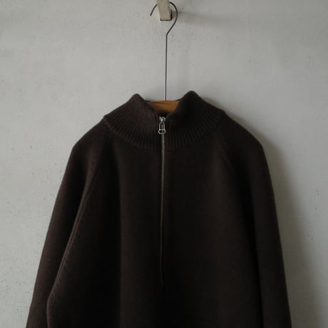 <YOKO SAKAMOTO> DRIVERS KNIT - BROWN