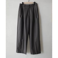 <BISOWN>BTIRISH CLASSIC WOOL EASY PANTS 43　（BROWN HERRINGBONE)