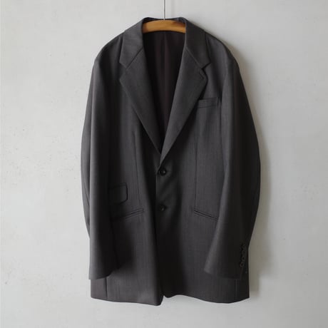 <BISOWN> BRITISH CLASSIC WOOL TAILORED JACKET (BROWN HERRINGBONE)