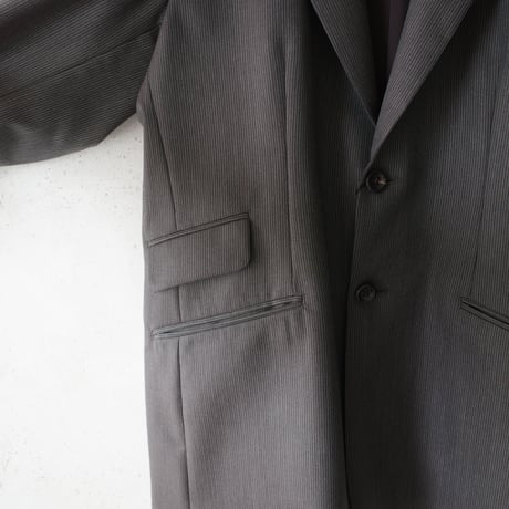 <BISOWN> BRITISH CLASSIC WOOL TAILORED JACKET (BROWN HERRINGBONE)