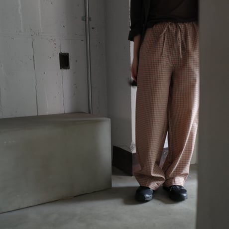 ＜BISOWN> GUNCHECK　SLEEPING PANTS