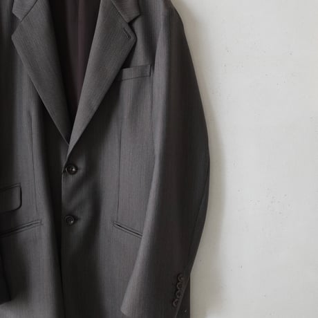 <BISOWN> BRITISH CLASSIC WOOL TAILORED JACKET (BROWN HERRINGBONE)
