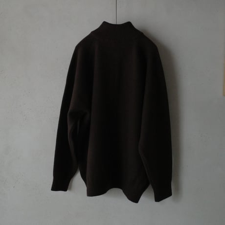 <YOKO SAKAMOTO> DRIVERS KNIT - BROWN