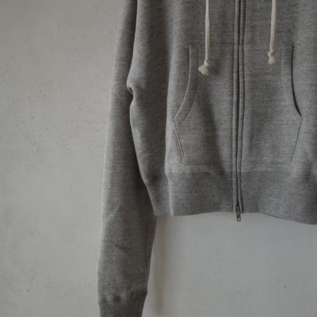 <BISOWN> AFTER HOODIE ZIP UP SWEAT -TOP GRAY 1