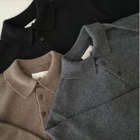 <YOKO SAKAMOTO> KNIT POLO