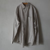 <Nikki ESSENTIAL PIECES> Hairy Standard Shirt (ECRU CHECK)