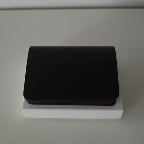 <forme> short wallet  ILCEA×DOUBLE （Black×Brown)