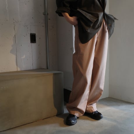 ＜BISOWN> GUNCHECK　SLEEPING PANTS