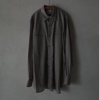 <BISOWN> SZ BOIL COTTON WESTERN SHIRTS -BROWN HOUNDTOOTH